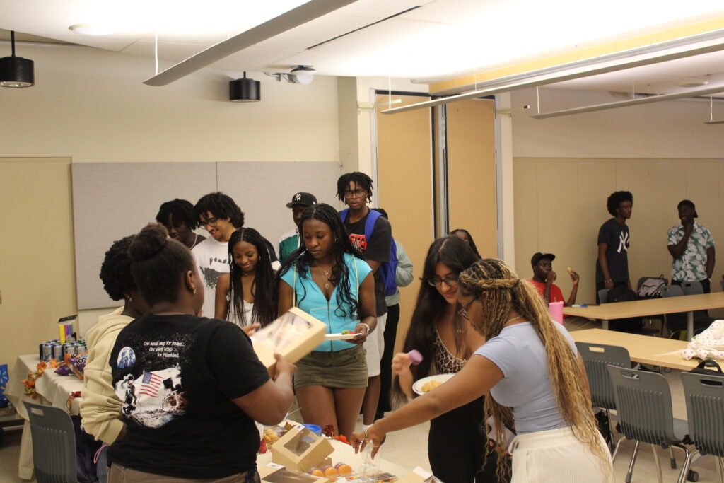 NSBE Queen's members at a chapter event