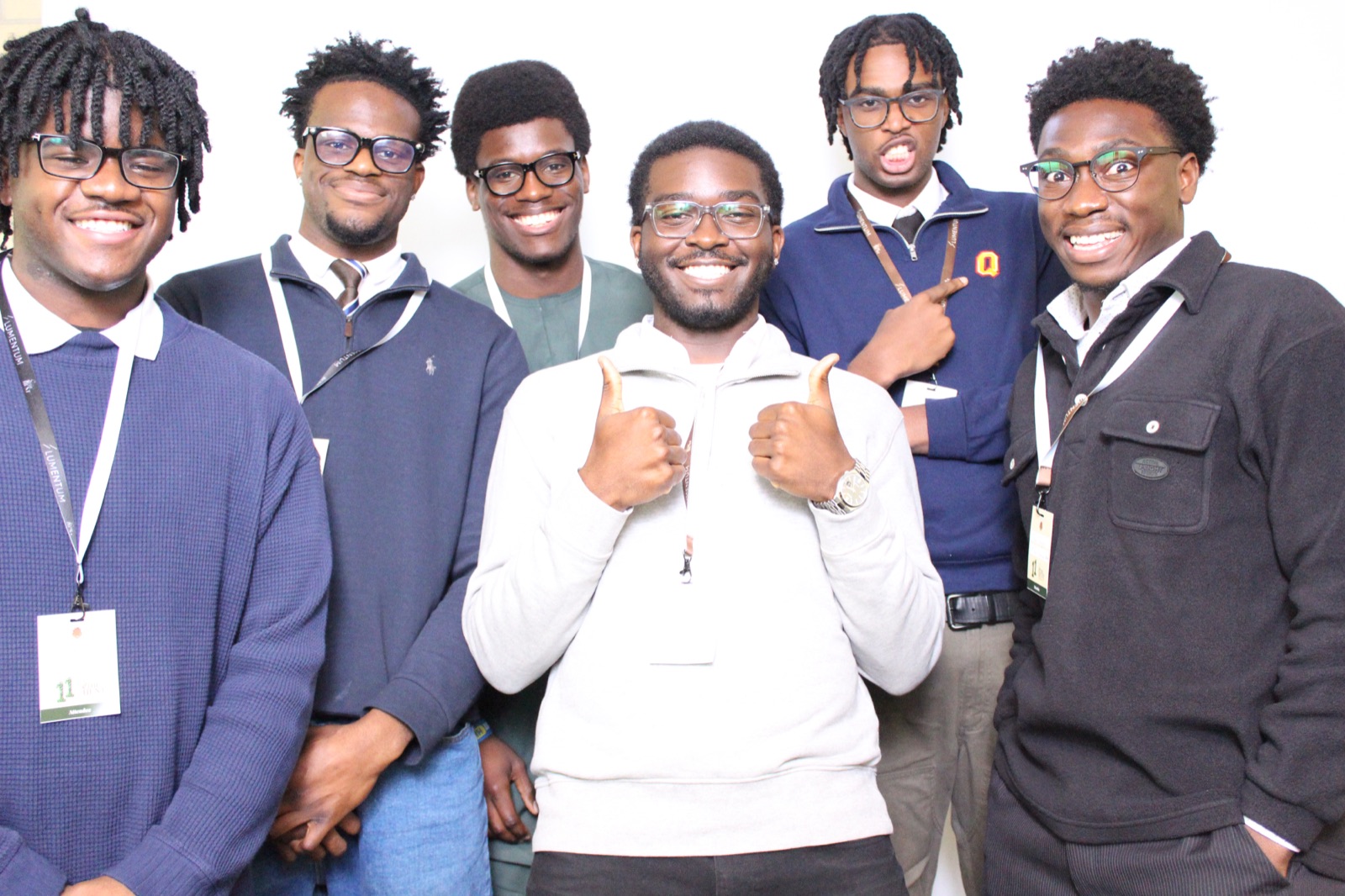 NSBE Queen's members networking at the HUNT Conference
