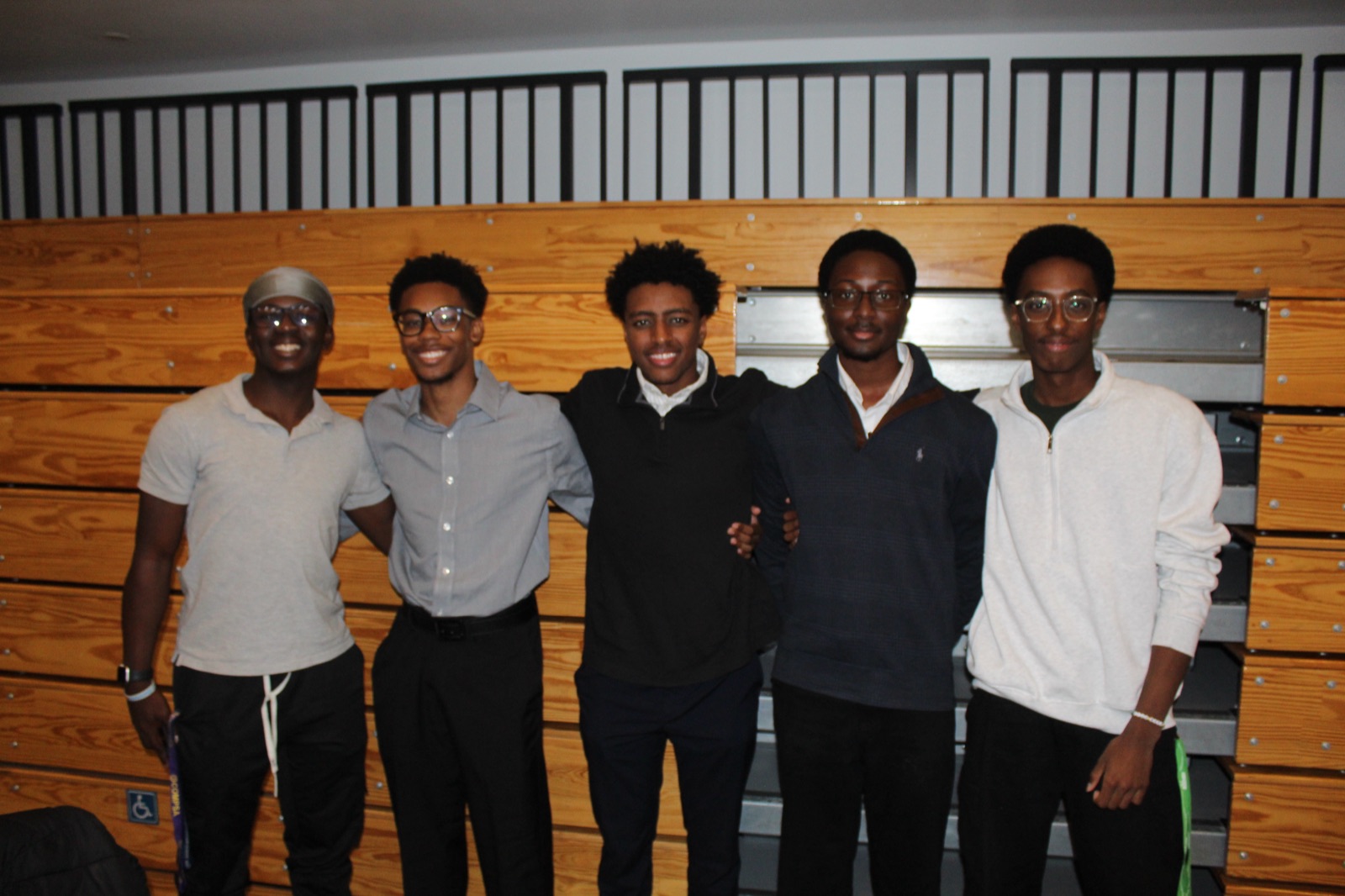 NSBE Queen's members gathered at the end of the internship panel
